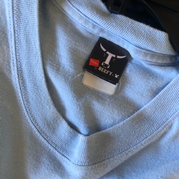 Hung like a five year old tee. Light blue joke tee. If you get it you get it - Picture 4 of 4